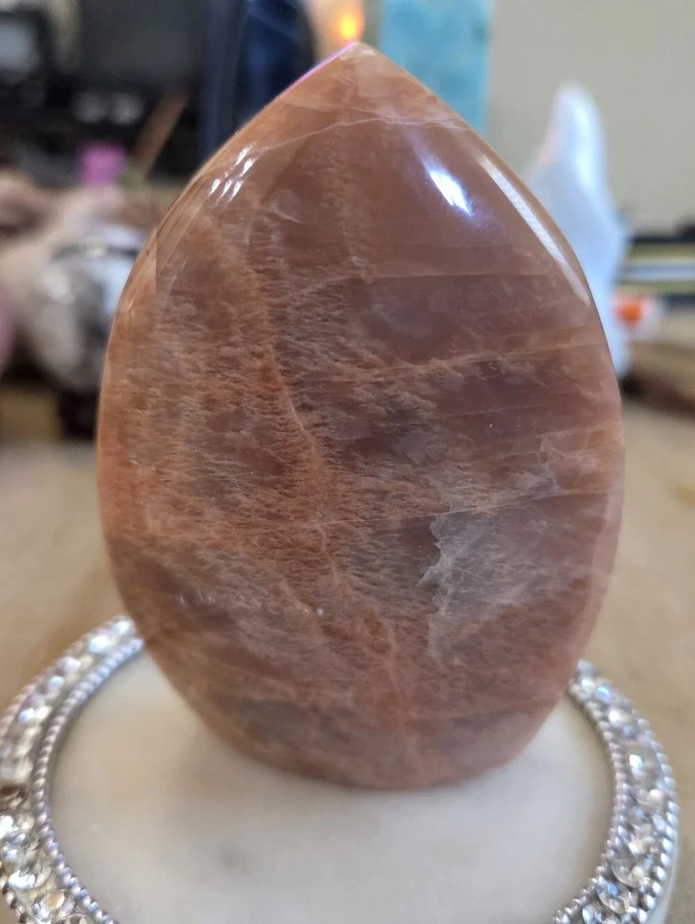 Natural Moonstone Stand-up Freeform Crystal #3